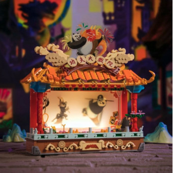 KLOCKI KUNG FU PANDA PANTASY OŚWIETLONY TEATR 86514 PREZENT ZABAWA