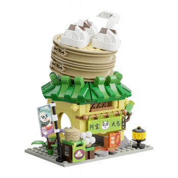 KLOCKI KUNG FU PANDA MINI STREET VIEW PANTASY DUMPLING SHOP PIEROGARNIA P