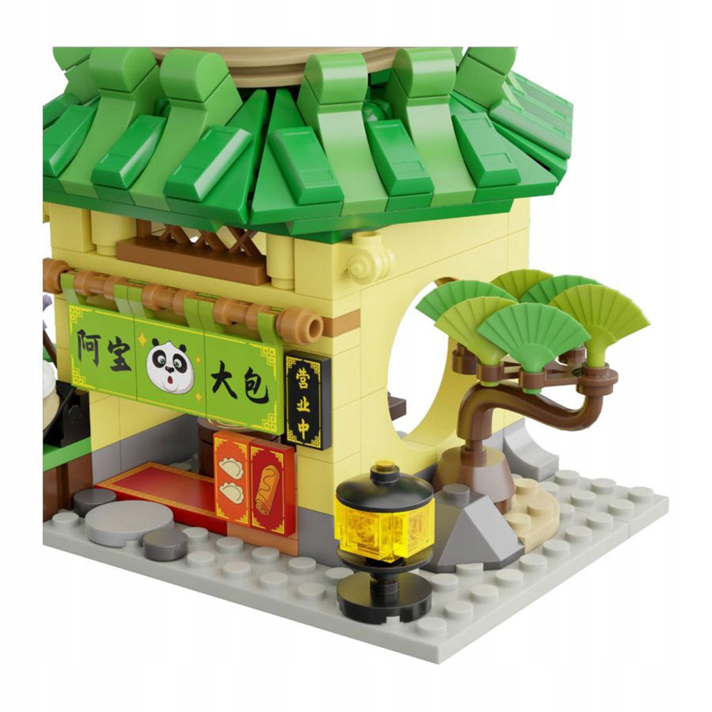 KLOCKI KUNG FU PANDA MINI STREET VIEW PANTASY DUMPLING SHOP PIEROGARNIA P
