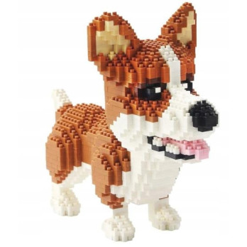 KLOCKI KREATYWNE PIESEK CORGI DO ZBUDOWANIA KLOCKI KONSTRUKCYJNE RASY PSÓW
