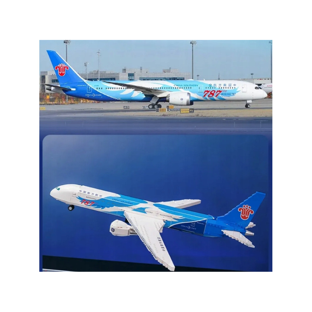 KLOCKI KONSTRUKCYJNE PANTASY SAMOLOT CSAIR-787TH Boeing 787 ZESTAW