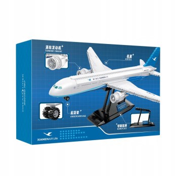 KLOCKI KONSTRUKCYJNE PANTASY SAMOLOT BOEING 787 DREAMLINER 55CM ZESTAW