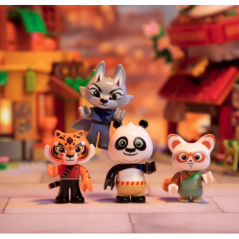KLOCKI KUNG FU PANDA PANTASY MINI STREET VIEW STRAGAN Z HERBATĄ SHIFU 86507