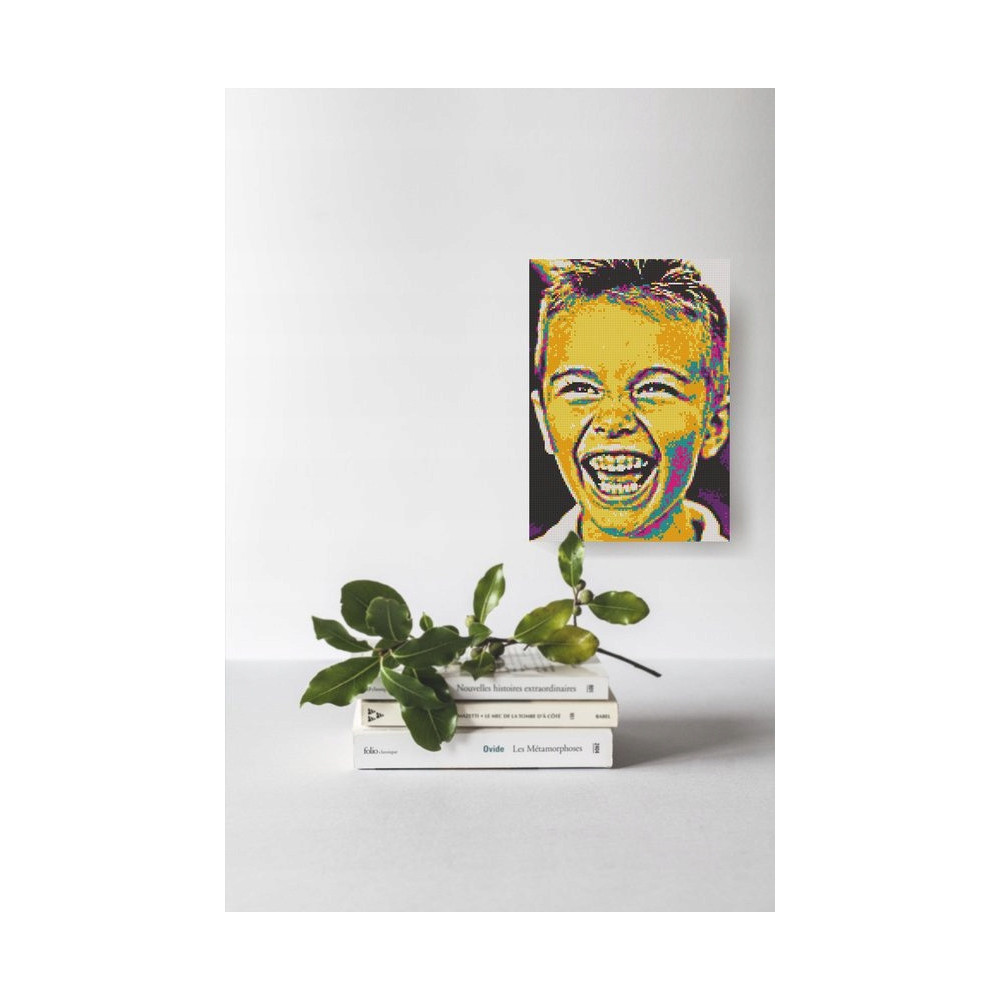 QBRIX PAKIET MALARSTWA DIAMENTOWEGO POP-ART WŁASNE ZDJĘCIE DLA DZIECI