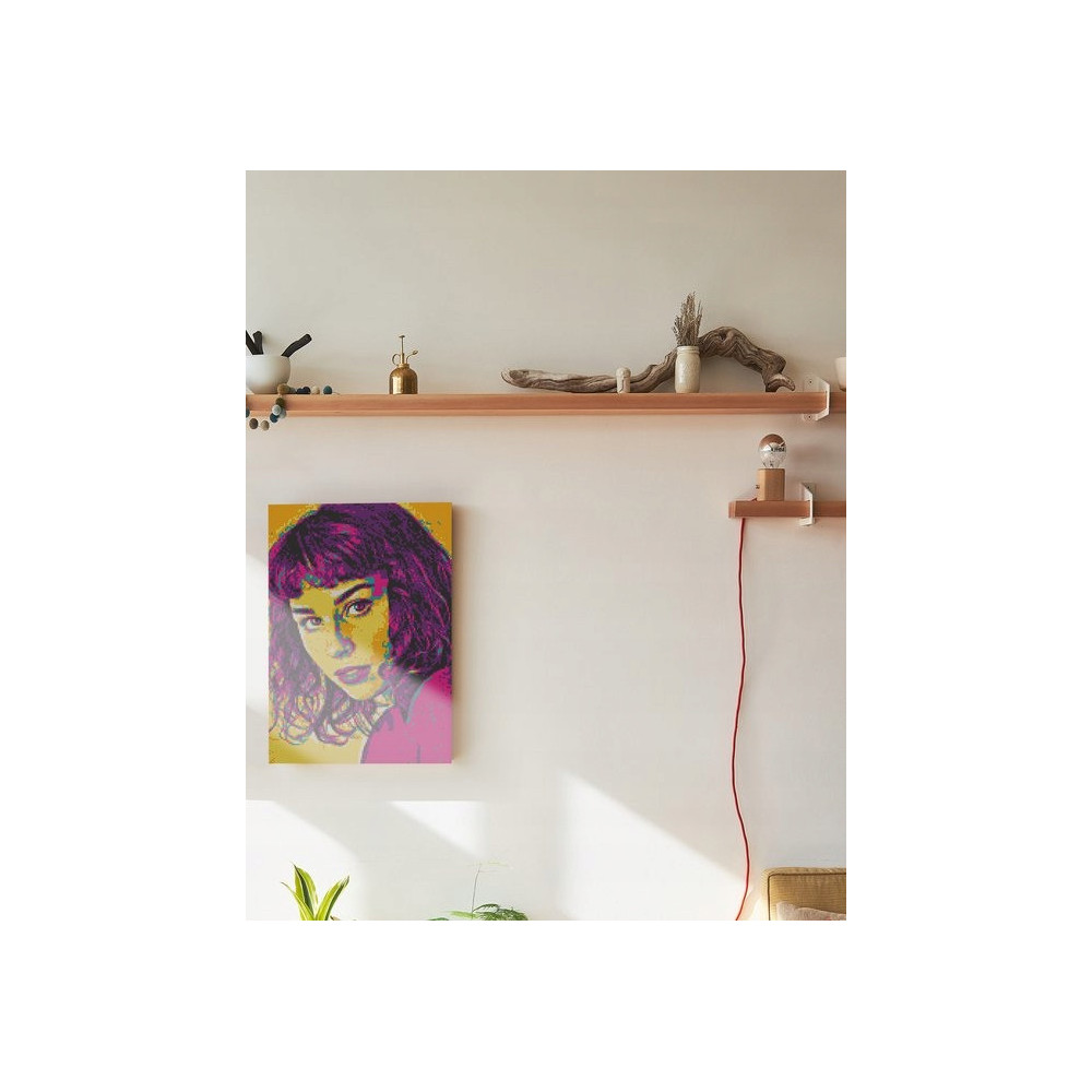 QBRIX PAKIET MALARSTWA DIAMENTOWEGO POP-ART WŁASNE ZDJĘCIE DLA DZIECI