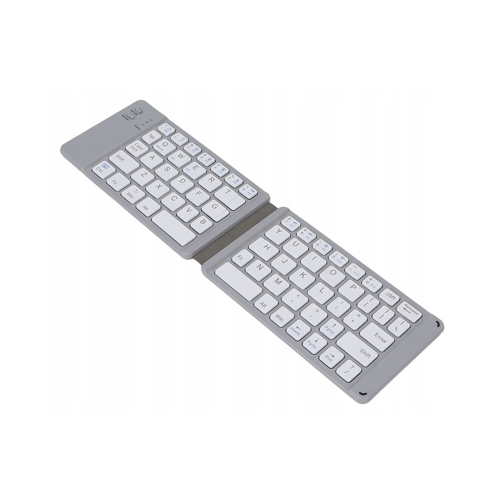 KLAWIATURA BLUETOOTH SKŁADANA PRZENOŚNA PODRĘCZNA DO PLECAKA TOREBKI SILVER
