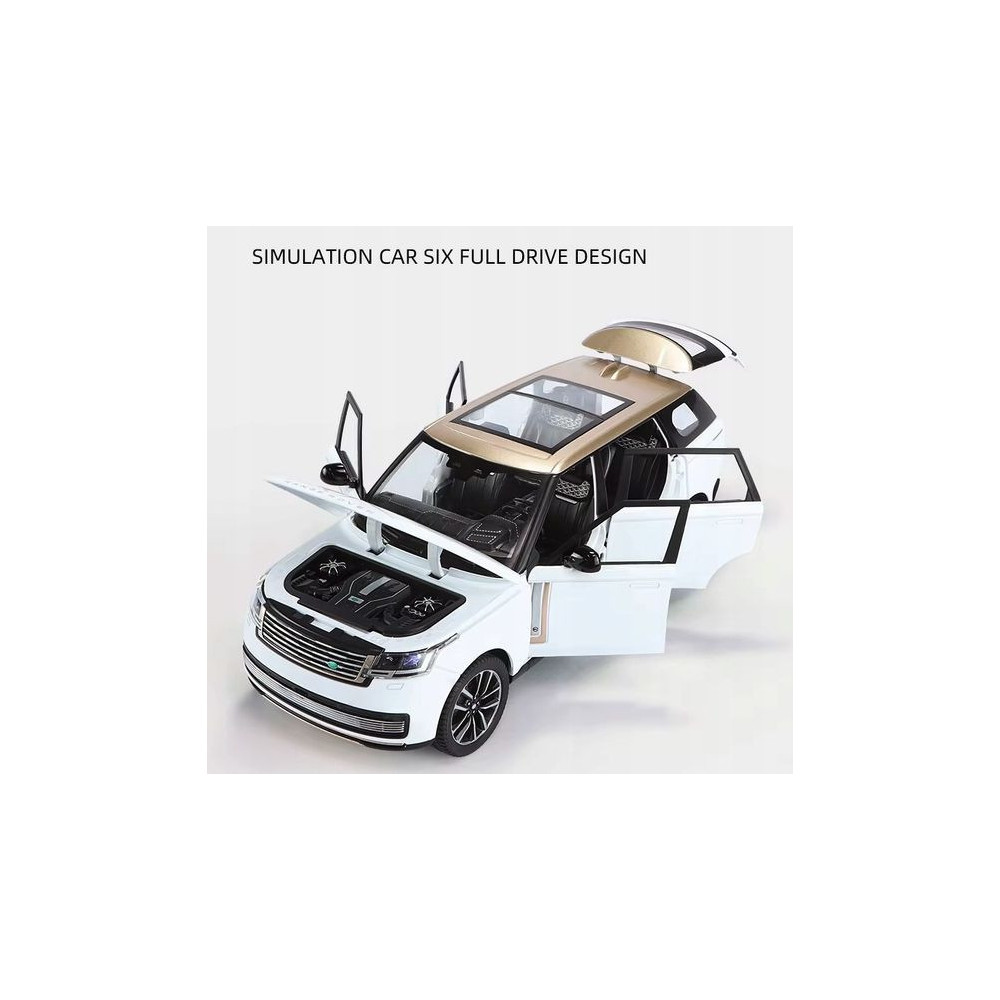 LAND ROVER RANGE ROVER SV2022 METALOWY MODEL SAMOCHODU 1:24 DŹWIĘK ŚWIATŁO