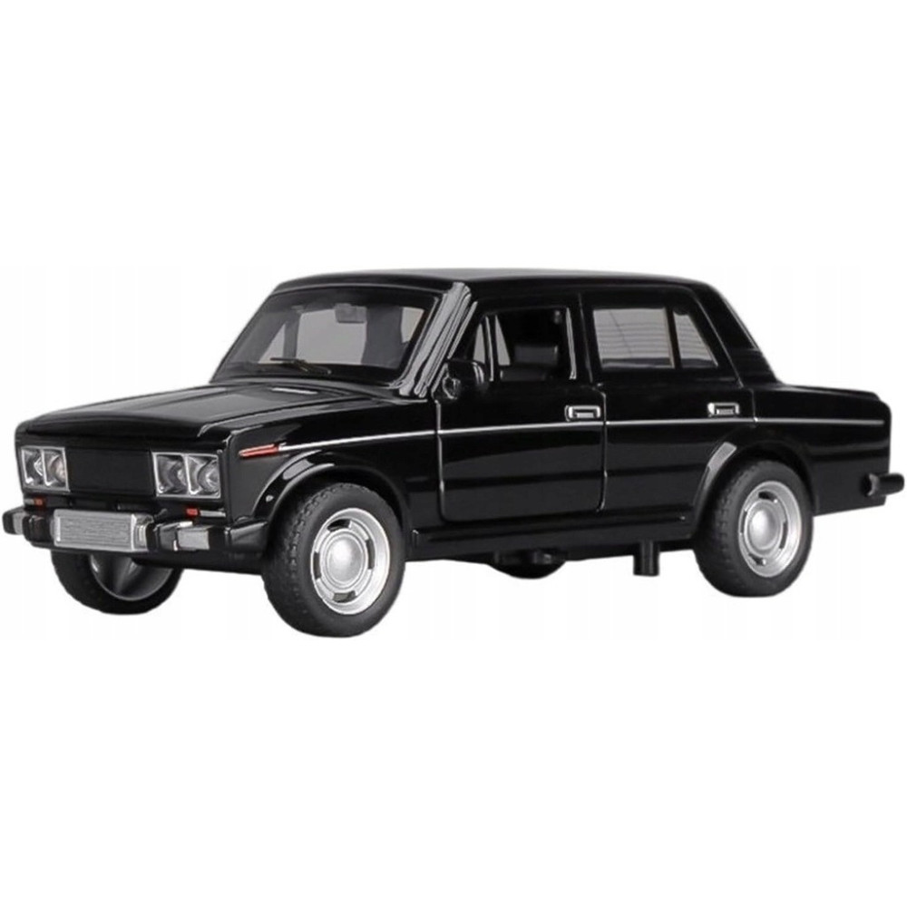 JIANYUAN LADA ROSYJSKI METALOWY MODEL SAMOCHODU 1:24 DŹWIĘK ŚWIATŁO CZARNY