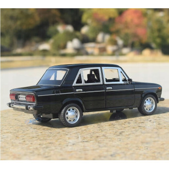 JIANYUAN LADA ROSYJSKI METALOWY MODEL SAMOCHODU 1:24 DŹWIĘK ŚWIATŁO CZARNY