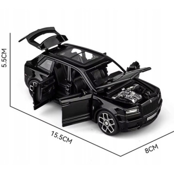 ROLLS ROYCE CULLINAN METALOWY MODEL SAMOCHODU 1:32 DŹWIĘK ŚWIATŁO CZARNY