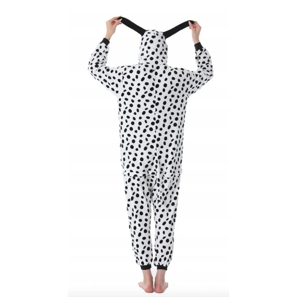 DALMATYŃCZYK PIES BIAŁY ONESIE PIŻAMA DRES KOSTIUM PRZEBRANIE KIGURUMI M