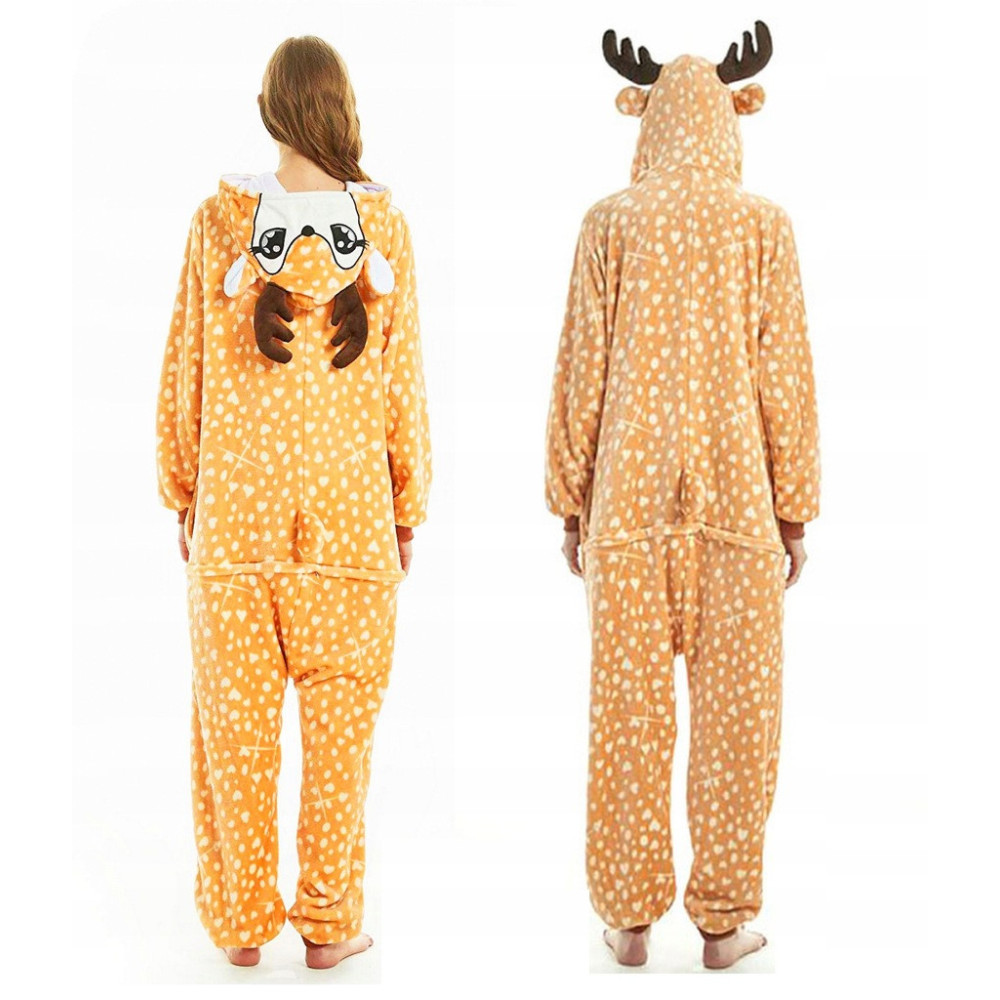 JELONEK ONESIE DRES PRZEBRANIE PIŻAMA KOMBINEZON KIGURUMI DEER M