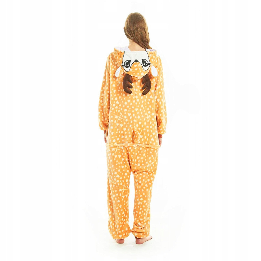 JELONEK ONESIE DRES PRZEBRANIE PIŻAMA KOMBINEZON KIGURUMI DEER M