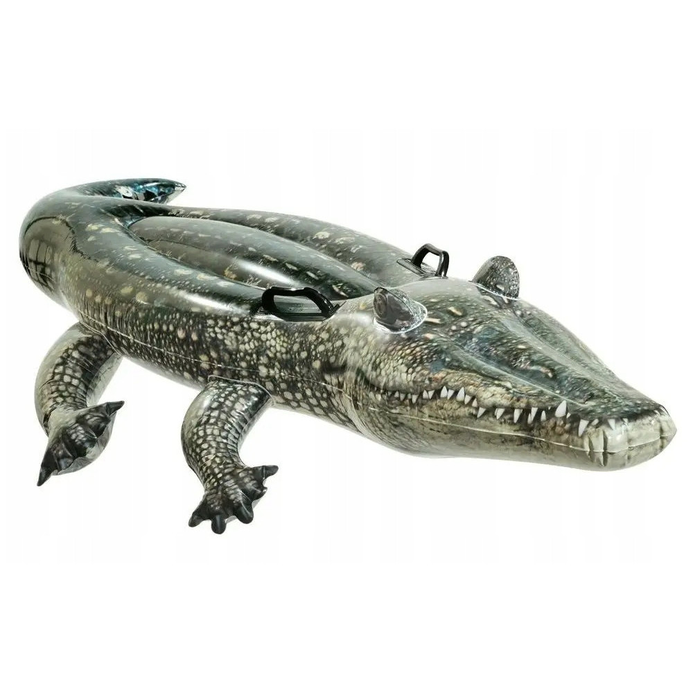 Materac do pływania INTEX Krokodyl Aligator 57551 zielony dla dzieci lato