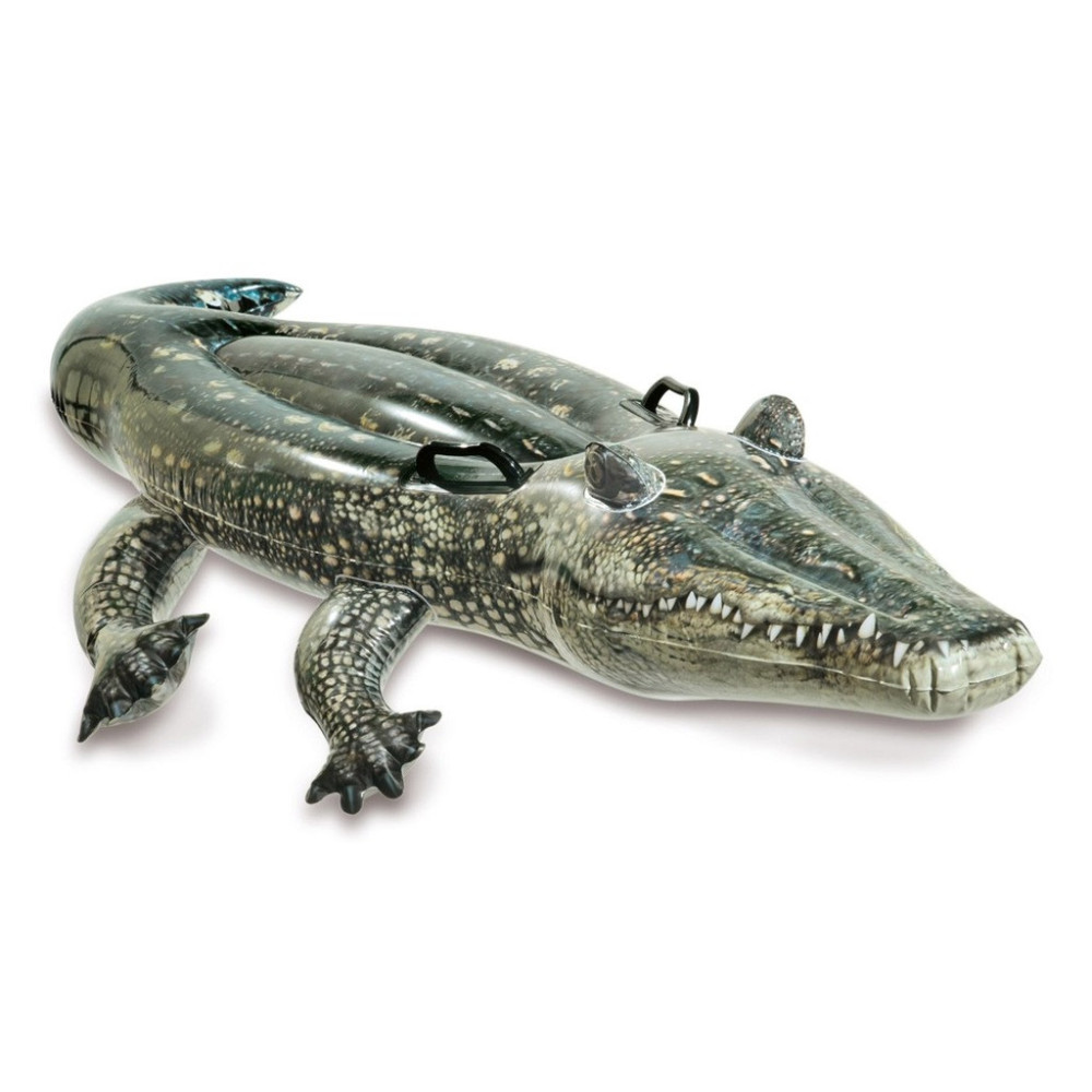 Materac do pływania INTEX Krokodyl Aligator 57551 zielony dla dzieci lato