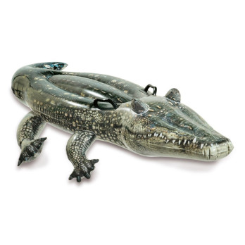 Materac do pływania INTEX Krokodyl Aligator 57551 zielony dla dzieci lato