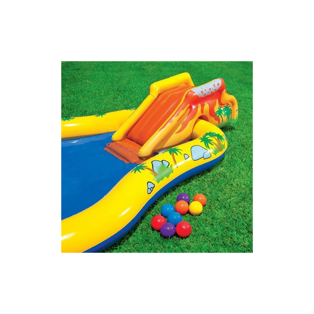 INTEX 57444 Duże Centrum zabaw Dinosaur II 249x191x109 cm dla dzieci LATO