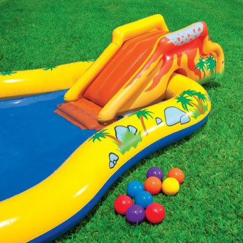 INTEX 57444 Duże Centrum zabaw Dinosaur II 249x191x109 cm dla dzieci LATO