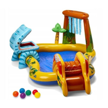INTEX 57444 Duże Centrum zabaw Dinosaur II 249x191x109 cm dla dzieci LATO