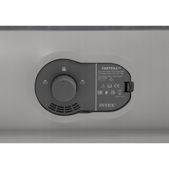NOWY Materac dwuosobowy INTEX 64114 203 x 152 x 30 cm szary z pompką USB