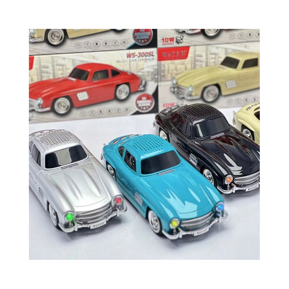 GŁOŚNIK BEZPRZEWODOWY AUTO MINI SAMOCHÓD OZDOBA RETRO 300SL MODNY DESIGN