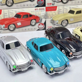 GŁOŚNIK BEZPRZEWODOWY AUTO MINI SAMOCHÓD OZDOBA RETRO 300SL MODNY DESIGN