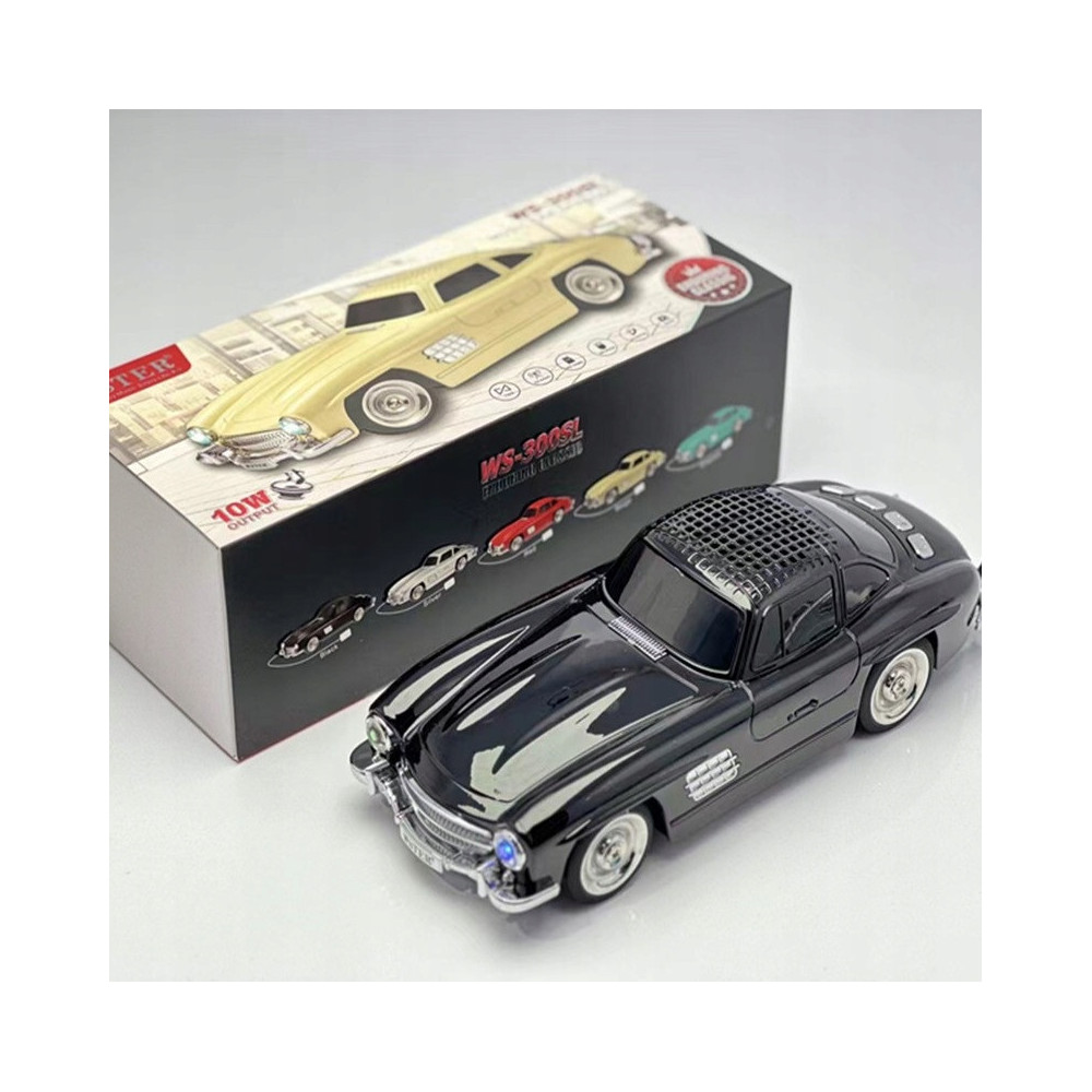 GŁOŚNIK BEZPRZEWODOWY AUTO MINI SAMOCHÓD OZDOBA RETRO 300SL MODNY DESIGN