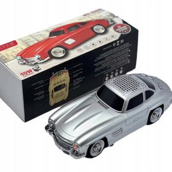 GŁOŚNIK BEZPRZEWODOWY AUTO MINI SAMOCHÓD OZDOBA RETRO 300SL MODNY DESIGN