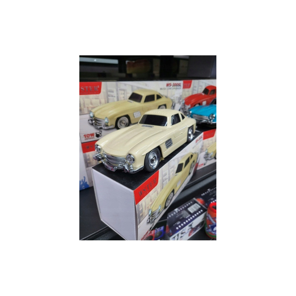 GŁOŚNIK BEZPRZEWODOWY AUTO MINI SAMOCHÓD OZDOBA RETRO 300SL MODNY DESIGN