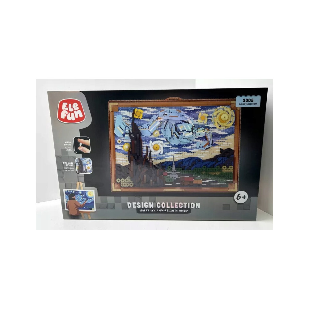 KLOCKI ELEFUN GWIAŻDZISTE NIEBO VINCENT VAN GOGH OBRAZ 3005 ELEMENTÓW