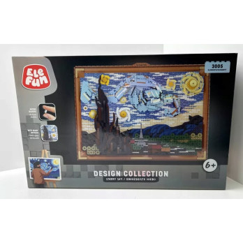 KLOCKI ELEFUN GWIAŻDZISTE NIEBO VINCENT VAN GOGH OBRAZ 3005 ELEMENTÓW