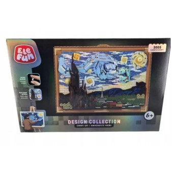 KLOCKI ELEFUN GWIAŻDZISTE NIEBO VINCENT VAN GOGH OBRAZ 3005 ELEMENTÓW
