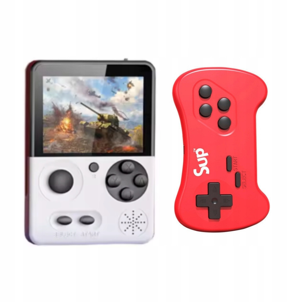 RETRO KONSOLA PRZENOŚNA DO GIER 3,5 CALA 500 GIER DLA DZIECI MARIO KOLORY