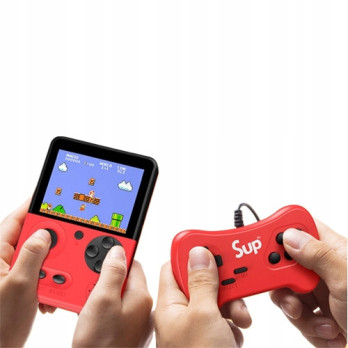RETRO KONSOLA PRZENOŚNA DO GIER 3,5 CALA 500 GIER DLA DZIECI MARIO KOLORY