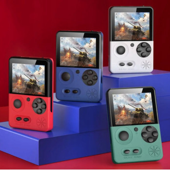 RETRO KONSOLA PRZENOŚNA DO GIER 3,5 CALA 500 GIER DLA DZIECI MARIO KOLORY