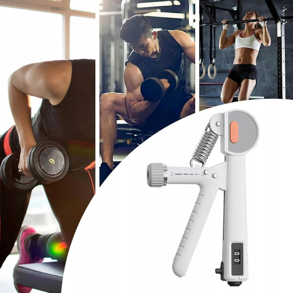 GRIPPER ŚCISKACZ TRENAŻER UCHWYTU REHABILITACJA DŁONI TRENING MIĘŚNI 60kg