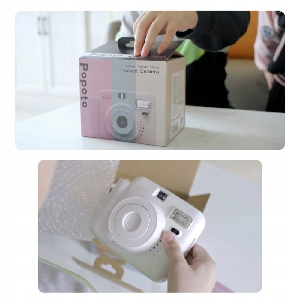 POPOTO FIOLETOWY APARAT NATYCHMIASTOWY Z WKŁADAMI INSTAX MINI 10 szt