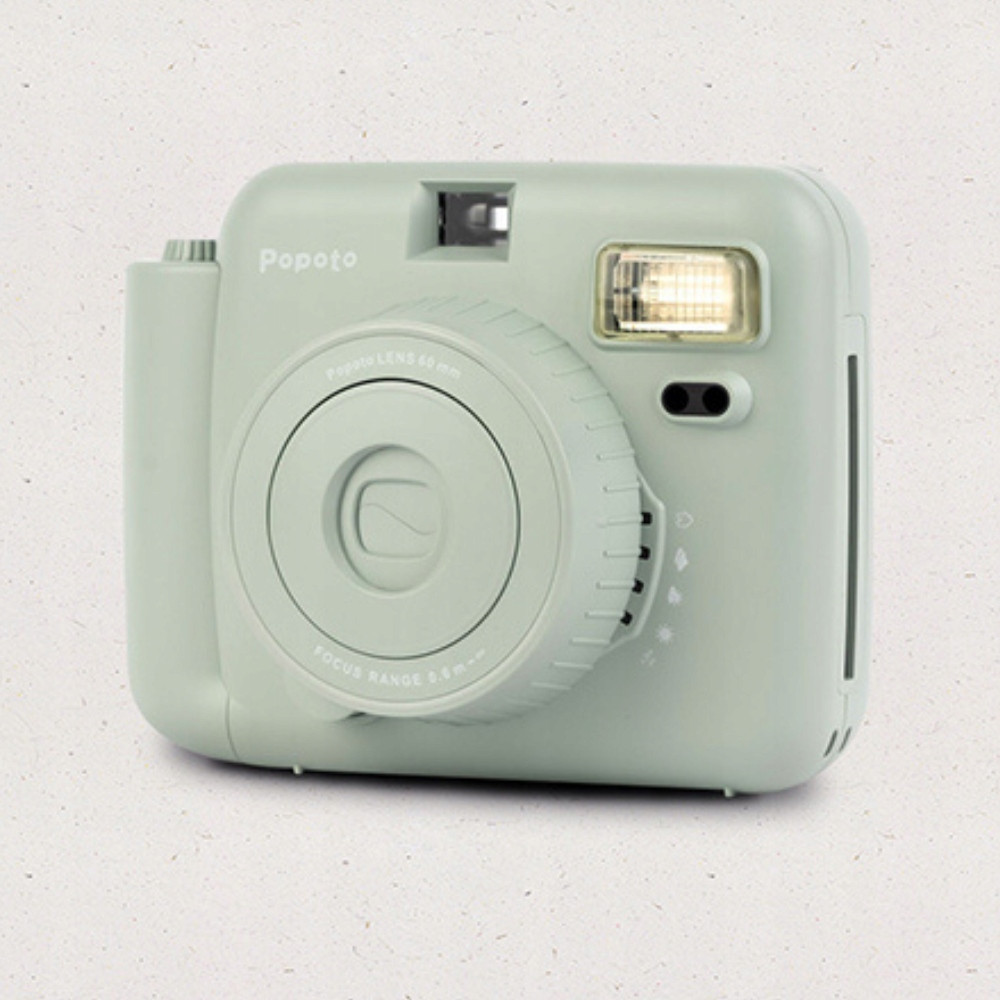 POPOTO ZIELONY APARAT NATYCHMIASTOWY Z WKŁADAMI INSTAX MINI 10 szt PREZENT