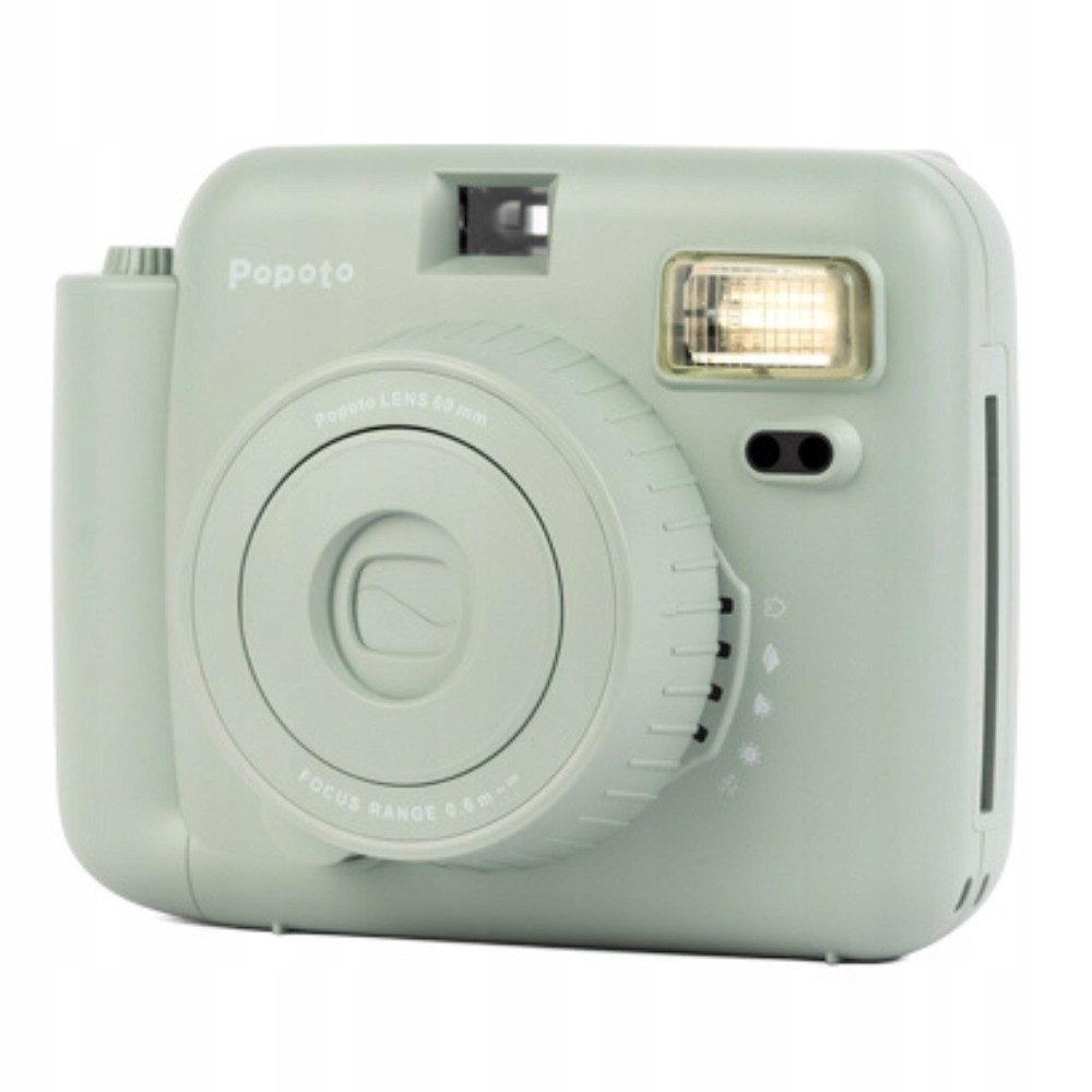 POPOTO ZIELONY APARAT NATYCHMIASTOWY Z WKŁADAMI INSTAX MINI 10 szt PREZENT