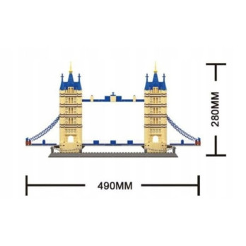 KLOCKI KONSTRUKCYJNE WANGE 5215 THE TOWER BRIDGE OF LONDON 1052 KLOCKI