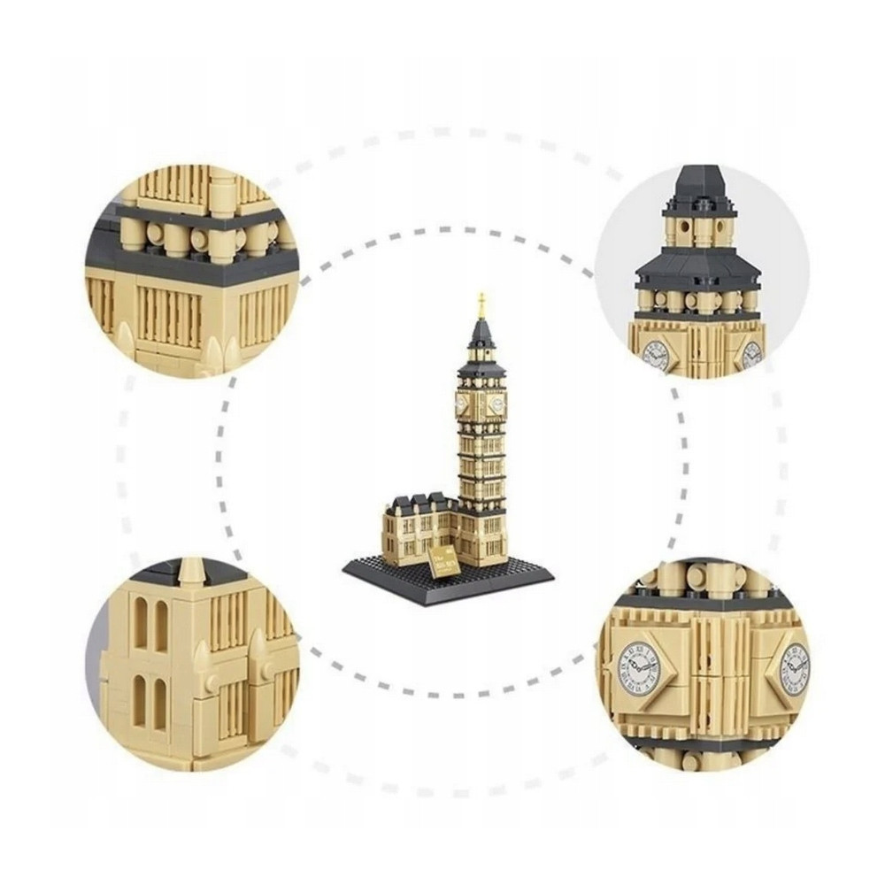 KLOCKI KONSTRUKCYJNE WANGE 4211 BIG BEN (ELIZABETH TOWER) 892 KLOCKI ZESTAW