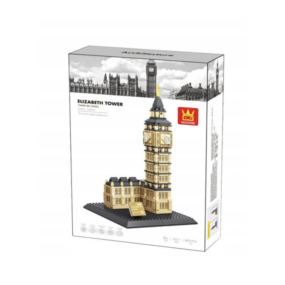 KLOCKI KONSTRUKCYJNE WANGE 4211 BIG BEN (ELIZABETH TOWER) 892 KLOCKI ZESTAW
