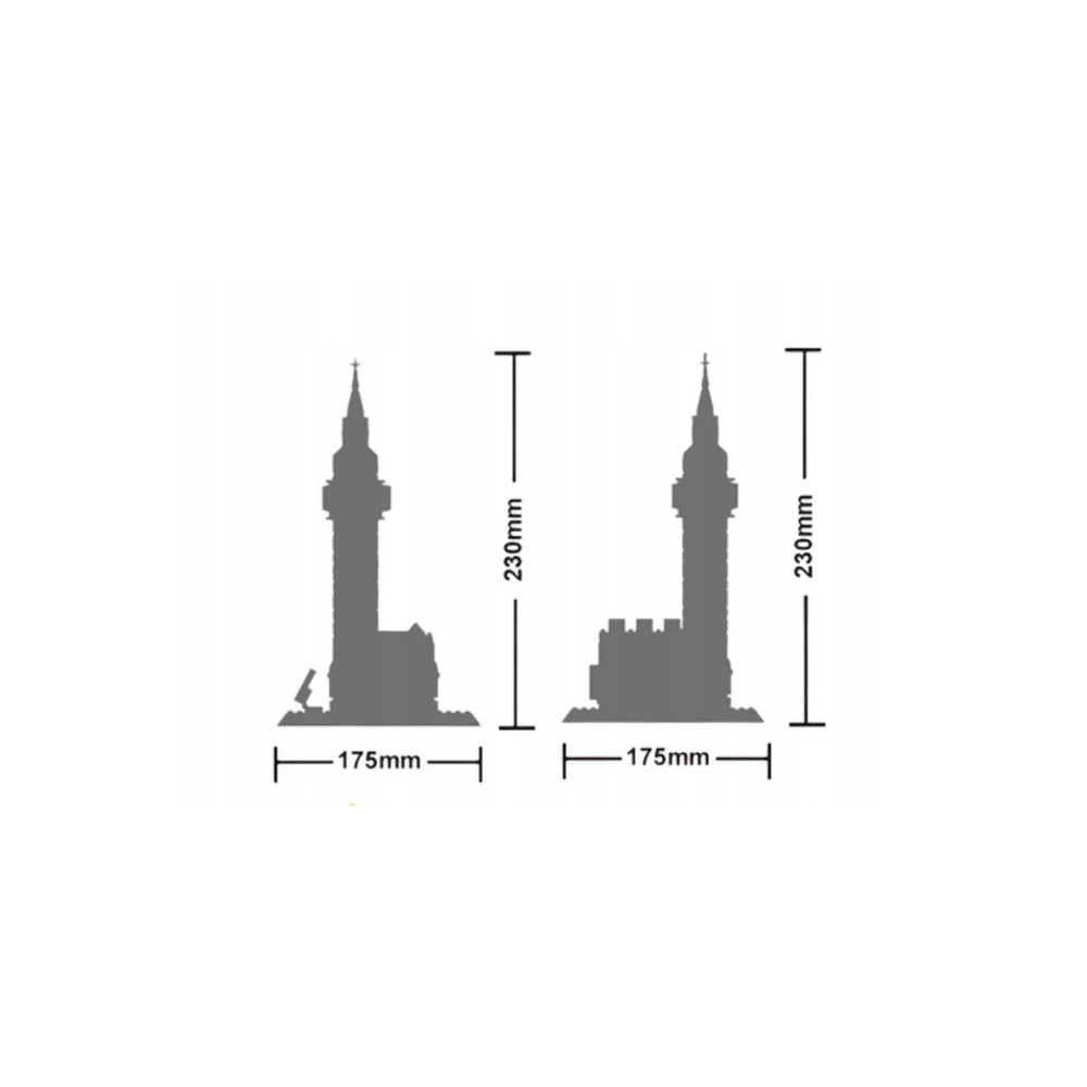 KLOCKI KONSTRUKCYJNE WANGE 4211 BIG BEN (ELIZABETH TOWER) 892 KLOCKI ZESTAW