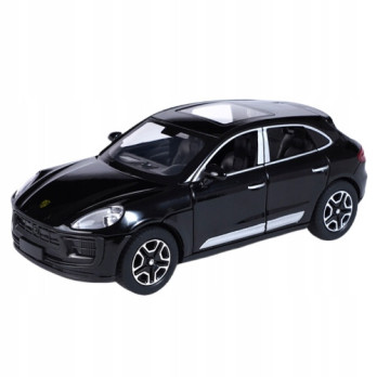 PORSCHE MACAN T METALOWY MODEL SAMOCHODU 1:32 DŹWIĘK ŚWIATŁO CZARNY PREZENT