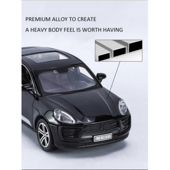 PORSCHE MACAN T METALOWY MODEL SAMOCHODU 1:32 DŹWIĘK ŚWIATŁO CZARNY PREZENT