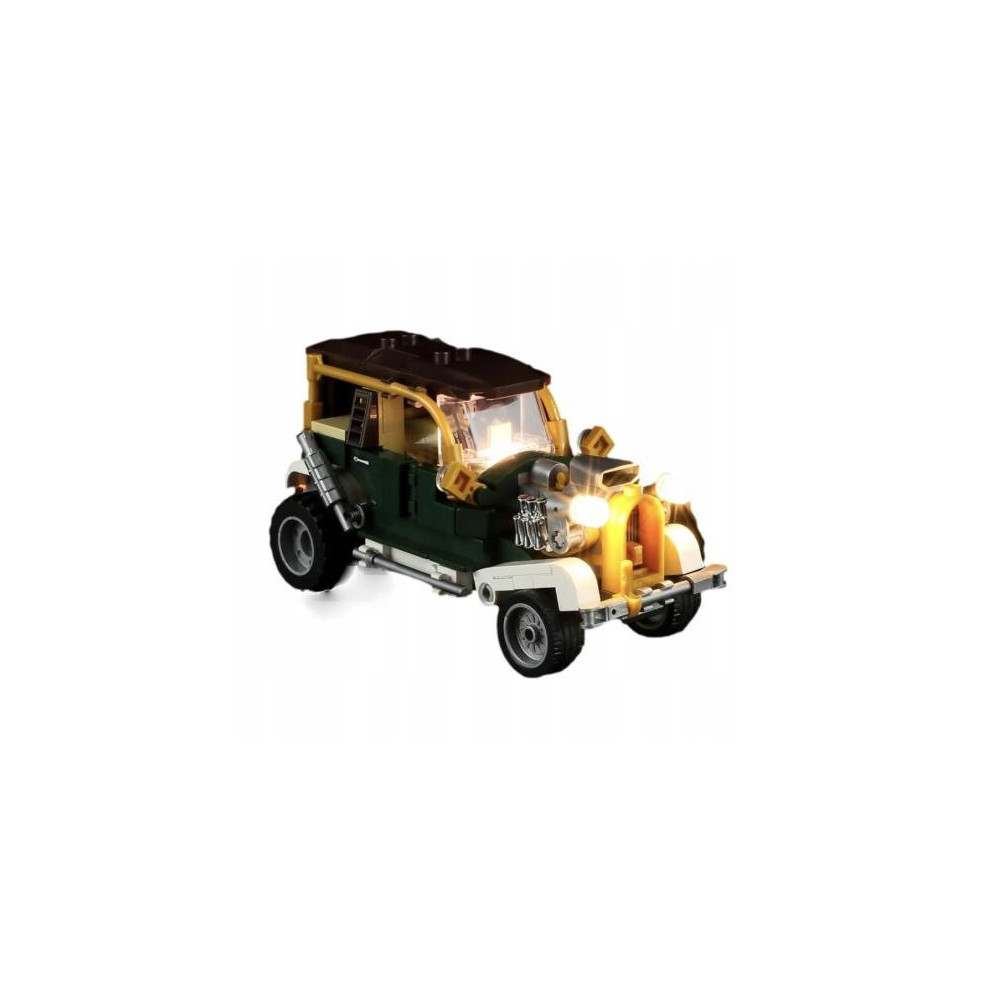 KLOCKI STEAMPUNK RETRO SAMOCHÓD F9019 LED ŚWIECĄCA ZESTAW DO UŁOŻENIA