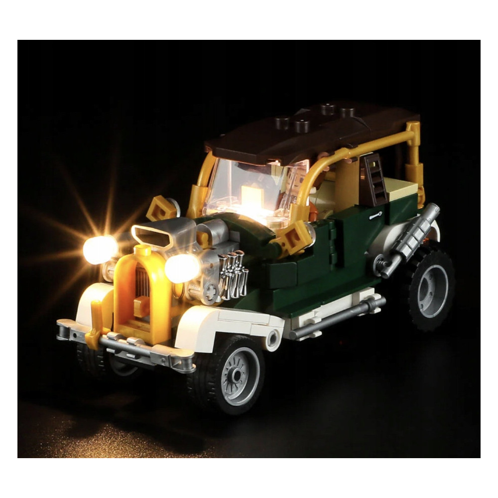 KLOCKI STEAMPUNK RETRO SAMOCHÓD F9019 LED ŚWIECĄCA ZESTAW DO UŁOŻENIA