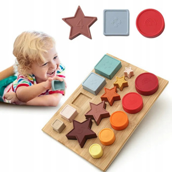 SORTER KSZTAŁTÓW MONTESSORI DLA DZIECI SENSORYCZNA ZABAWKA ROZWOJOWA