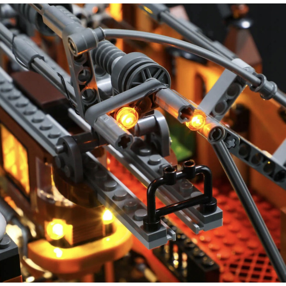 KLOCKI STACJA KOLEJOWA F9007 LED ŚWIECĄCA ZESTAW DO UŁOŻENIA 1843 KLOCKÓW