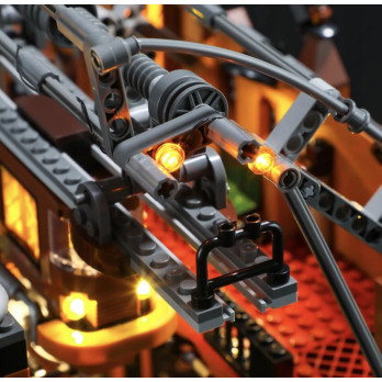 KLOCKI STACJA KOLEJOWA F9007 LED ŚWIECĄCA ZESTAW DO UŁOŻENIA 1843 KLOCKÓW